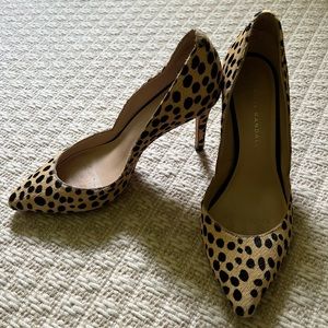 Loeffler Randall Pony Hair Pumps - Tasmin Cheetah Print